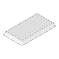 MODULAR SOLUTIONS POLYAMIDE PART END CAP 32MM X 18.5MM LIGHT GRAY